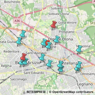 Mappa Via Gabriele D'Annunzio, 21057 Olgiate Olona VA, Italia (2.18313)