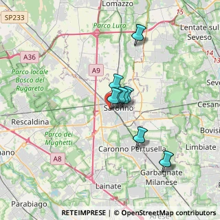 Mappa Via Ferrari Gaudenzio, 21047 Saronno VA, Italia (2.85917)
