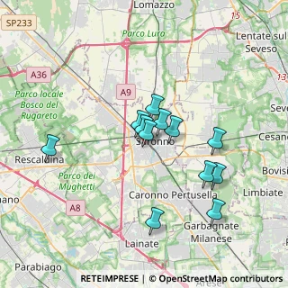 Mappa Via Ferrari Gaudenzio, 21047 Saronno VA, Italia (2.9975)