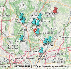 Mappa Via Brianza, 20832 Desio MB, Italia (6.44636)