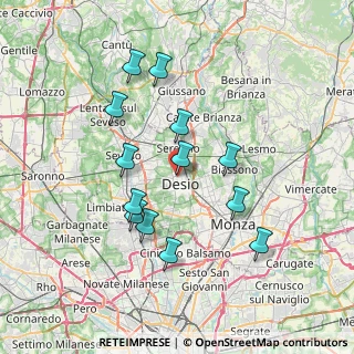 Mappa Via Brianza, 20832 Desio MB, Italia (6.79385)