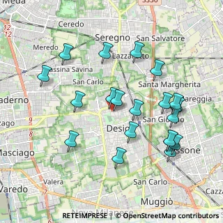 Mappa Via Brianza, 20832 Desio MB, Italia (1.993)