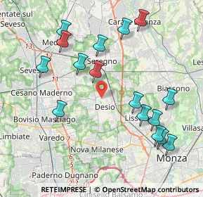 Mappa Via Brianza, 20832 Desio MB, Italia (4.38063)