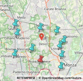 Mappa Via Brianza, 20832 Desio MB, Italia (4.34182)