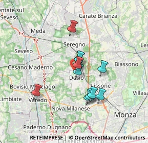 Mappa Via Brianza, 20832 Desio MB, Italia (2.64727)