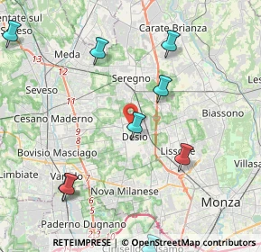 Mappa Via Brianza, 20832 Desio MB, Italia (5.63636)