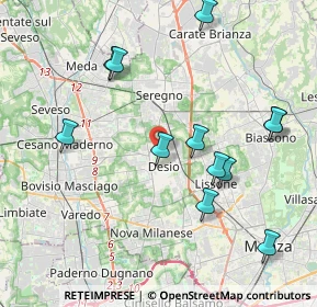 Mappa Via Brianza, 20832 Desio MB, Italia (4.21833)