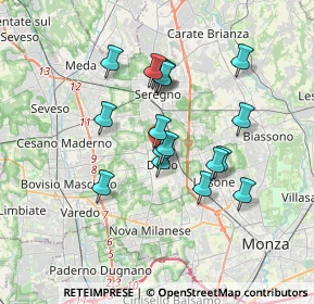 Mappa Via Brianza, 20832 Desio MB, Italia (2.92833)