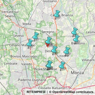 Mappa Via Brianza, 20832 Desio MB, Italia (3.61727)