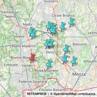 Mappa Via Brianza, 20832 Desio MB, Italia (3.158)