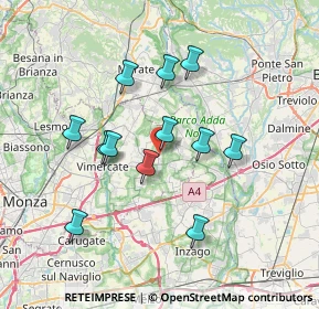 Mappa Via Roma, 20883 Mezzago MB, Italia (6.41)