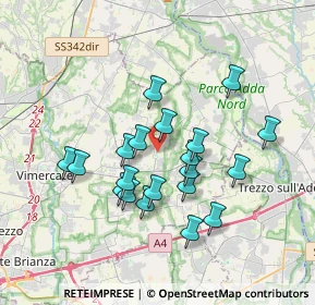 Mappa Via Roma, 20883 Mezzago MB, Italia (3.137)