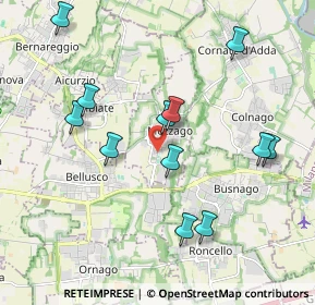 Mappa Via Roma, 20883 Mezzago MB, Italia (1.9875)