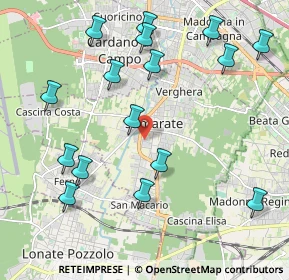 Mappa Via San Giovanni Bosco, 21017 Samarate VA, Italia (2.34563)