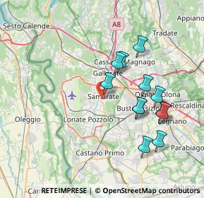 Mappa Via San Giovanni Bosco, 21017 Samarate VA, Italia (7.07)