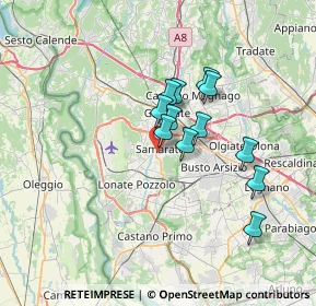 Mappa Via San Giovanni Bosco, 21017 Samarate VA, Italia (5.2075)