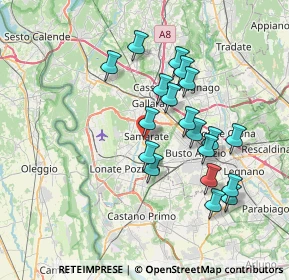 Mappa Via San Giovanni Bosco, 21017 Samarate VA, Italia (6.67263)