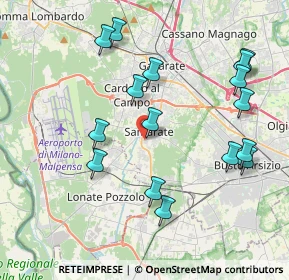 Mappa Via San Giovanni Bosco, 21017 Samarate VA, Italia (4.23313)