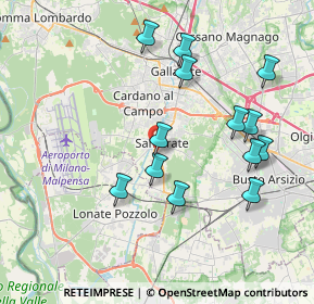 Mappa Via San Giovanni Bosco, 21017 Samarate VA, Italia (3.84154)