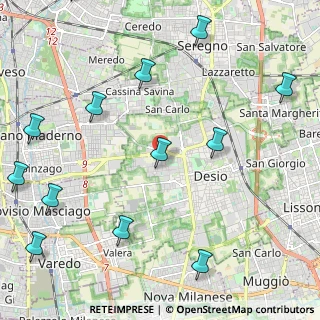 Mappa Via Padre Massimiliano Kolbe, 20832 Desio MB, Italia (2.96615)