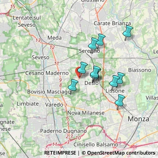 Mappa Via Padre Massimiliano Kolbe, 20832 Desio MB, Italia (3.02727)