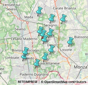 Mappa Via Padre Massimiliano Kolbe, 20832 Desio MB, Italia (3.14231)