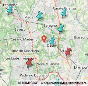 Mappa Via Padre Massimiliano Kolbe, 20832 Desio MB, Italia (5.66091)