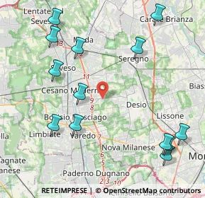 Mappa Via Alessandro Manzoni, 20031 Cesano Maderno MB, Italia (5.13769)