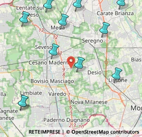 Mappa Via Alessandro Manzoni, 20031 Cesano Maderno MB, Italia (5.41727)