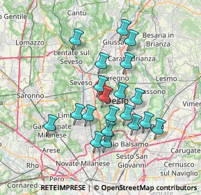 Mappa Via Alessandro Manzoni, 20031 Cesano Maderno MB, Italia (6.348)