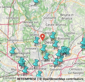 Mappa Via Alessandro Manzoni, 20031 Cesano Maderno MB, Italia (10.0775)