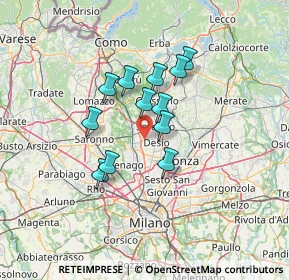 Mappa Via Alessandro Manzoni, 20031 Cesano Maderno MB, Italia (10.055)