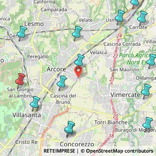 Mappa Via Giuseppe Garibaldi, 20862 Arcore MB, Italia (3.27429)