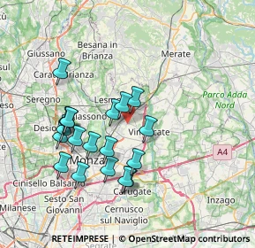 Mappa Via Armando Diaz, 20862 Arcore MB, Italia (6.85789)