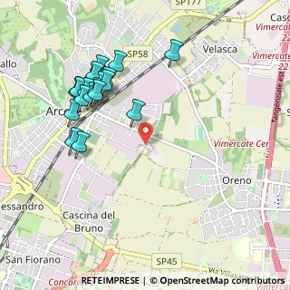 Mappa Via Giuseppe Garibaldi, 20862 Arcore MB, Italia (1.0455)