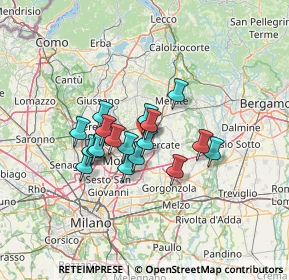 Mappa Via Armando Diaz, 20862 Arcore MB, Italia (9.75611)