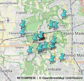 Mappa Via dei Mestieri, 20033 Solaro MI, Italia (1.31842)