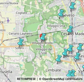 Mappa Via dei Mestieri, 20033 Solaro MI, Italia (3.03154)