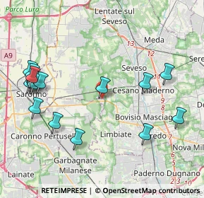 Mappa Via dei Mestieri, 20033 Solaro MI, Italia (4.83813)