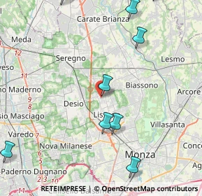 Mappa Via A. Ponchielli, 20035 Lissone MB, Italia (5.92091)