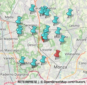 Mappa Via A. Ponchielli, 20035 Lissone MB, Italia (3.8405)