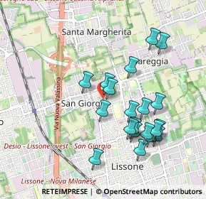 Mappa Via A. Ponchielli, 20035 Lissone MB, Italia (0.913)