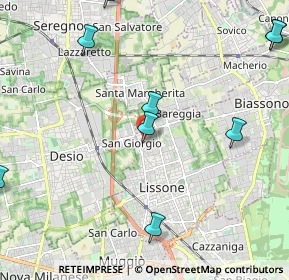 Mappa Via A. Ponchielli, 20035 Lissone MB, Italia (2.99545)
