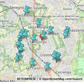 Mappa Via A. Ponchielli, 20035 Lissone MB, Italia (2.055)