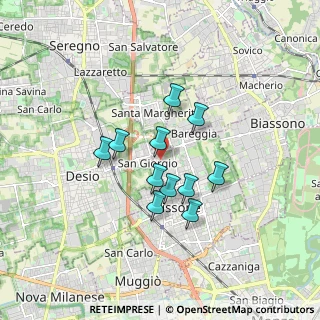 Mappa Via A. Ponchielli, 20851 Lissone MB, Italia (1.29545)