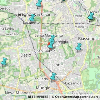 Mappa Via A. Ponchielli, 20851 Lissone MB, Italia (2.99545)