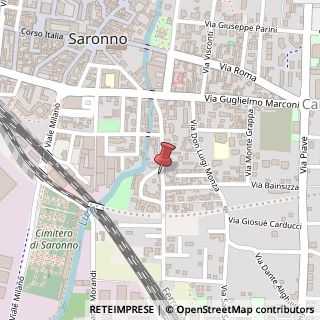 Mappa Via Filippo Reina, 35, 21047 Saronno, Varese (Lombardia)