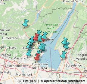 Mappa Via Lungolago Giuseppe Zanardelli, 25083 Gardone Riviera BS, Italia (11.13118)