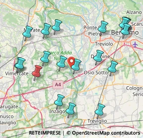Mappa Via Benvenuto Cellini, 24042 Capriate San Gervasio BG, Italia (9.673)