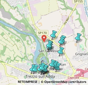 Mappa Via Benvenuto Cellini, 24042 Capriate San Gervasio BG, Italia (1.106)